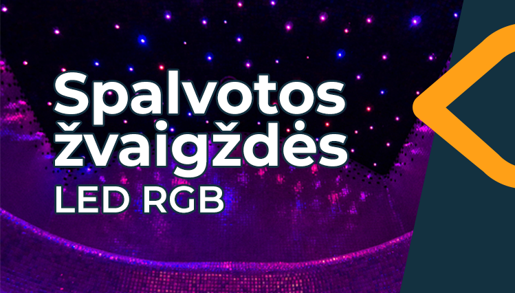 Spalvotos zvaigzdes apsvietimas Spalvotos zvaigzdes apsvietimas